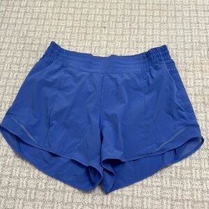 Lululemon Hotty Hot High-Waisted 4inch; size 10; dark lavender; never worn